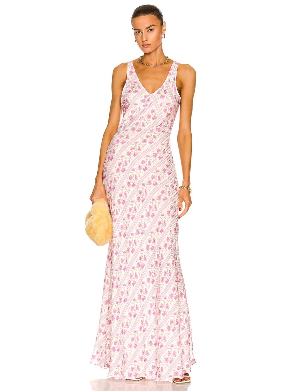 LOVESHACKFANCY Iliana Slip Dress, Size Small